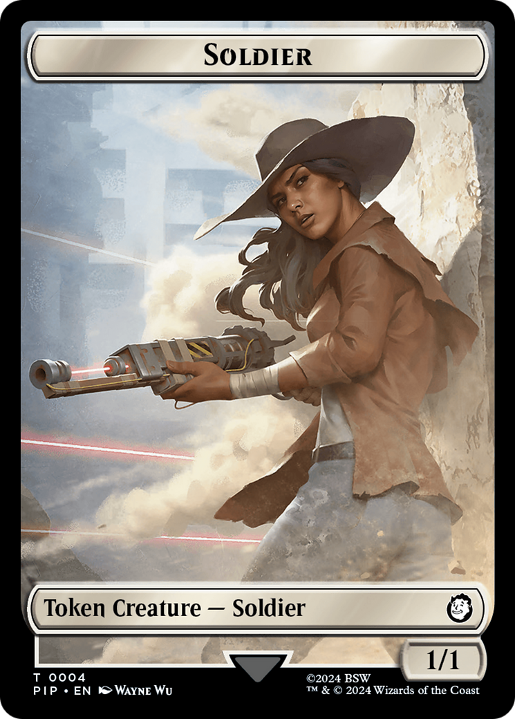 Junk // Soldier (0004) Double-Sided Token [Fallout Tokens] 