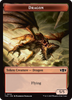 Dragon (0014) // Treasure Double-Sided Token [Tarkir: Dragonstorm Commander Tokens]