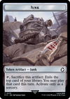 Junk // Human Knight Double-Sided Token [Fallout Tokens] 