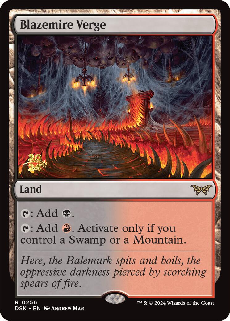 Blazemire Verge [Duskmourn: House of Horror Prerelease Promos] - Español