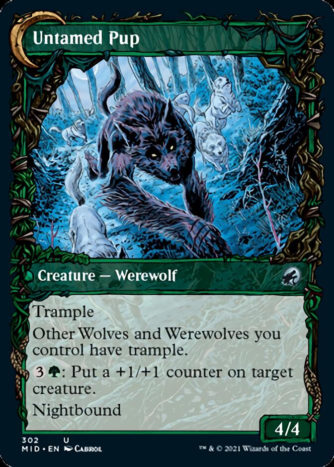 Hound Tamer // Untamed Pup (Showcase Equinox) [Innistrad: Midnight Hunt] 