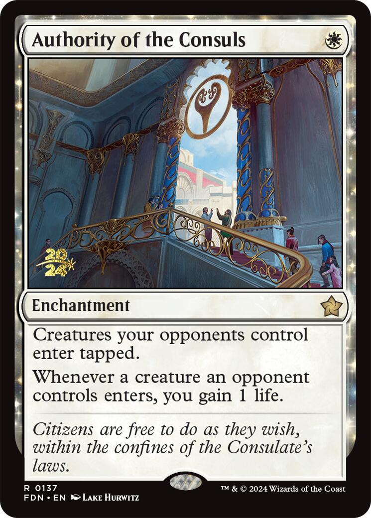 Authority of the Consuls [Foundations Prerelease Promos] - Español