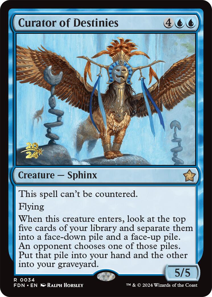 Curator of Destinies - Español [Foundations Prerelease Promos]