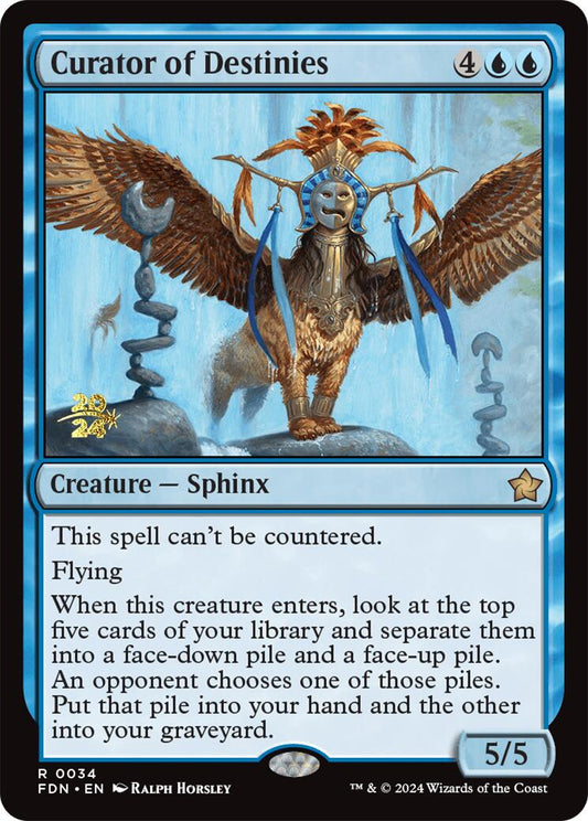 Curator of Destinies - Español [Foundations Prerelease Promos]