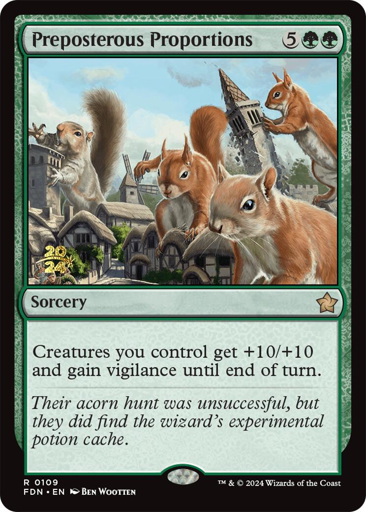 Preposterous Proportions - Español [Foundations Prerelease Promos]