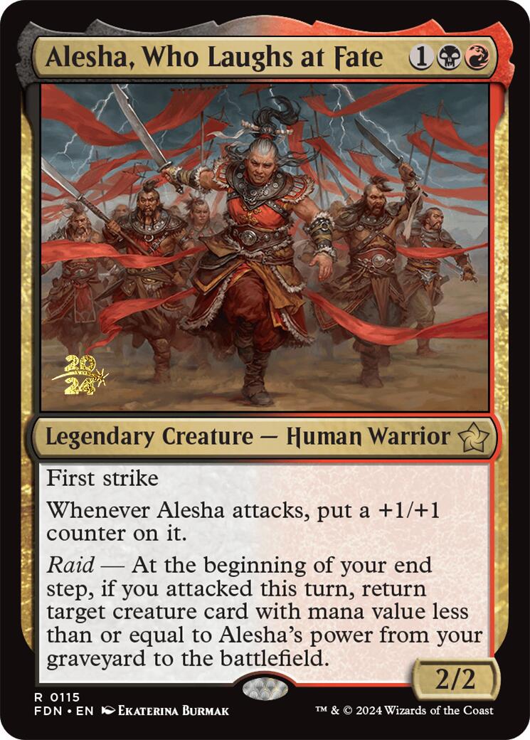 Alesha, Who Laughs at Fate [Foundations Prerelease Promos] - Español