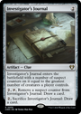Investigator's Journal [Commander Masters]