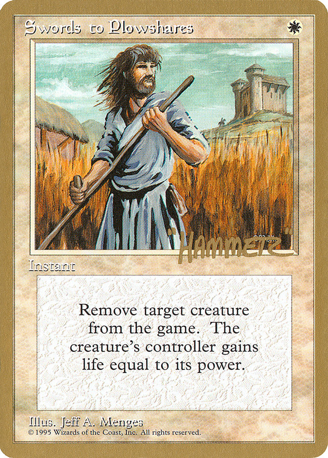 Swords to Plowshares (Shawn "Hammer" Regnier) [Pro Tour Collector Set] 