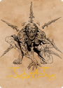 Bhaal, Lord of Murder Art Card (Gold-Stamped Signature) [Commander Legends: Battle for Baldur's Gate Art Series]