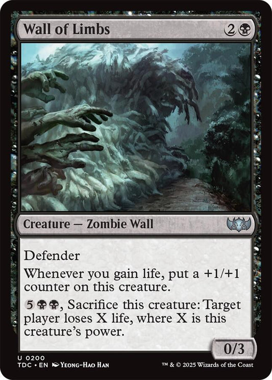 Wall of Limbs [Tarkir: Dragonstorm Commander]