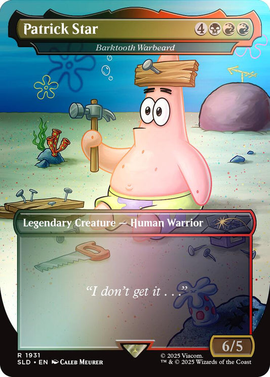 Patrick Star - Barktooth Warbeard (Rainbow Foil) [Secret Lair Drop Series]