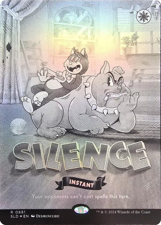Silence (0881) (Black & White Foil) [Secret Lair Drop Series]
