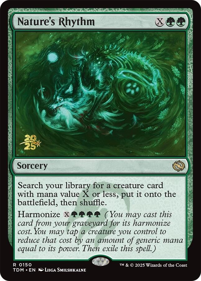 Nature's Rhythm [Tarkir: Dragonstorm Prerelease Promos] - Español
