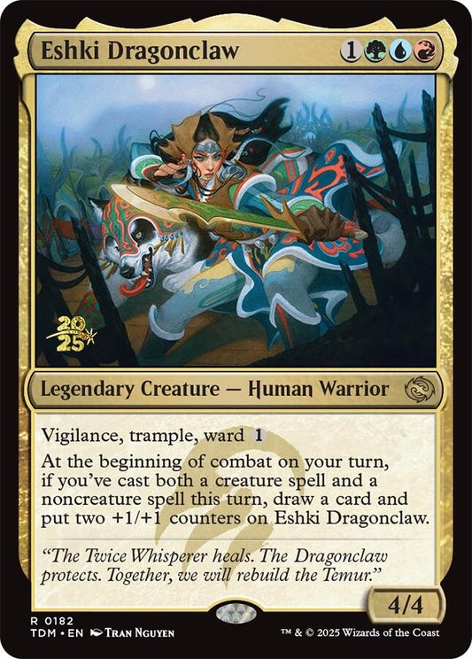 Eshki Dragonclaw - Español [Tarkir: Dragonstorm Prerelease Cards]