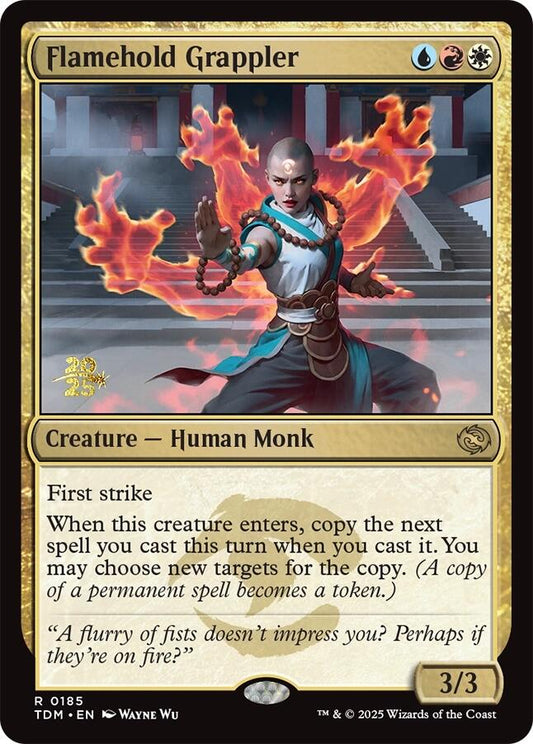 Flamehold Grappler - Español [Tarkir: Dragonstorm Prerelease Promos]