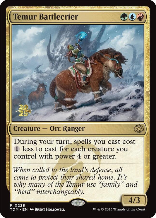 Temur Battlecrier - Español [Tarkir: Dragonstorm Prerelease Cards]