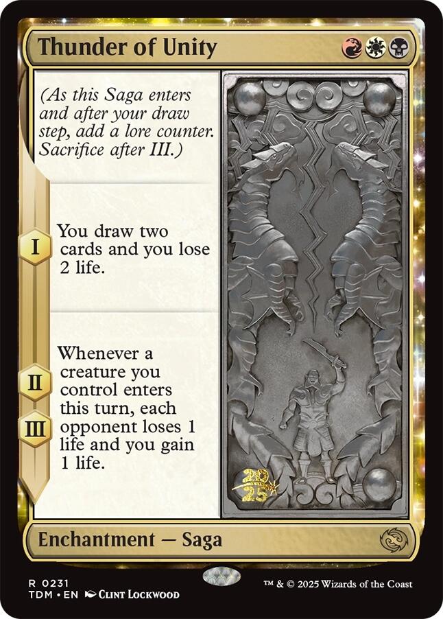 Thunder of Unity - Español [Tarkir: Dragonstorm Prerelease Cards]