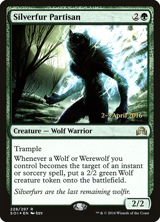 Silverfur Partisan [Shadows over Innistrad Prerelease Promos] 