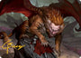Manticore Art Card (Gold-Stamped Signature) [Dungeons & Dragons: Adventures in the Forgotten Realms Art Series]