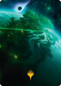 Evendo, Waking Haven Art Card (Gold-Stamped Planeswalker Symbol) [Edge of Eternities Art Series]