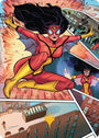 Spider-Woman, Stunning Savior Art Card (Gold-Stamped Planeswalker Symbol) [Marvel's Spider-Man Art Series]