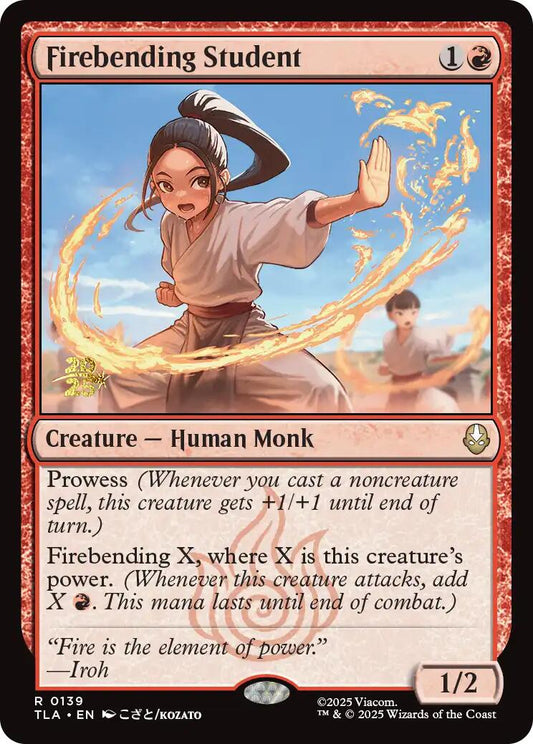 Firebending Student [Avatar: The Last Airbender Prerelease Cards]