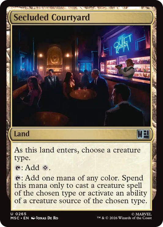 Secluded Courtyard (Surge Foil) [Marvel Super Heroes Commander]