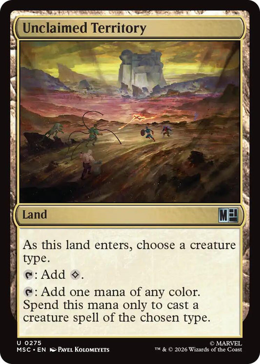 Unclaimed Territory (Surge Foil) [Marvel Super Heroes Commander]