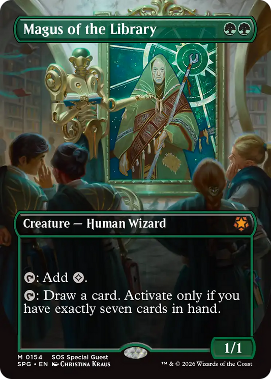 Magus of the Library (Borderless) [Secrets of Strixhaven Special Guests]
