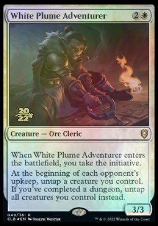 White Plume Adventurer [Commander Legends: Battle for Baldur's Gate Prerelease Promos] 