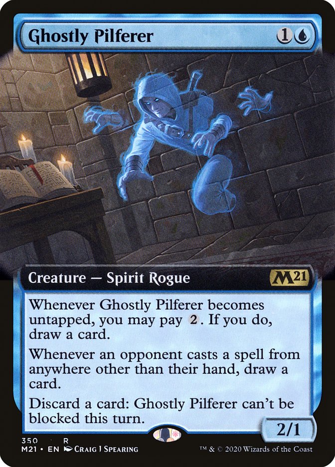 Ghostly Pilferer (Extended Art) [Core Set 2021] 