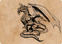 Ancient Silver Dragon Art Card (47) [Commander Legends: Battle for Baldur's Gate Art Series]