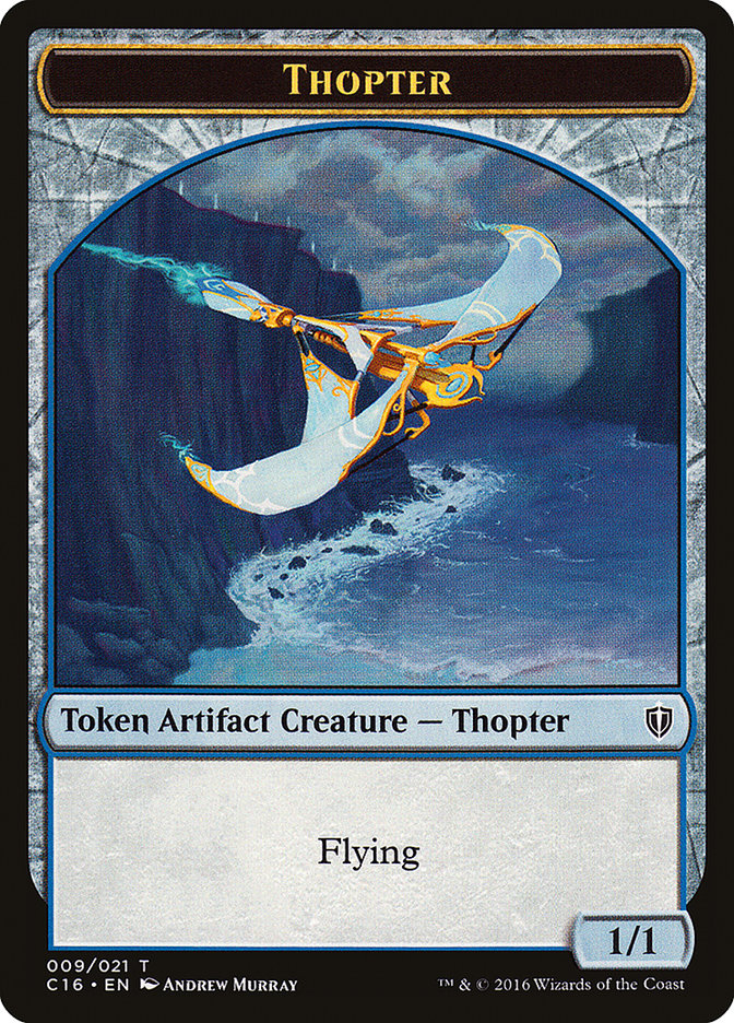 Daretti, Scrap Savant Emblem // Thopter Double-Sided Token [Commander 2016 Tokens] 