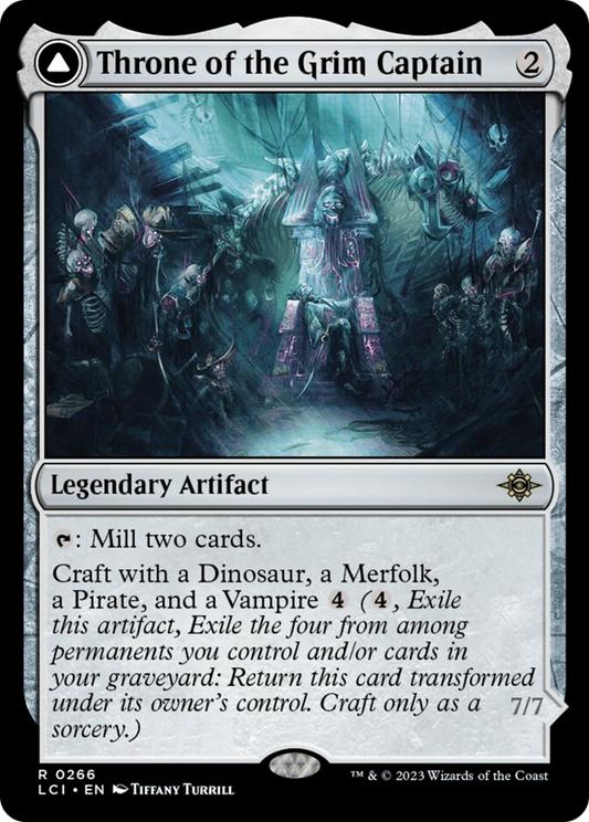 Throne of the Grim Captain // The Grim Captain [The Lost Caverns of Ixalan] - Español