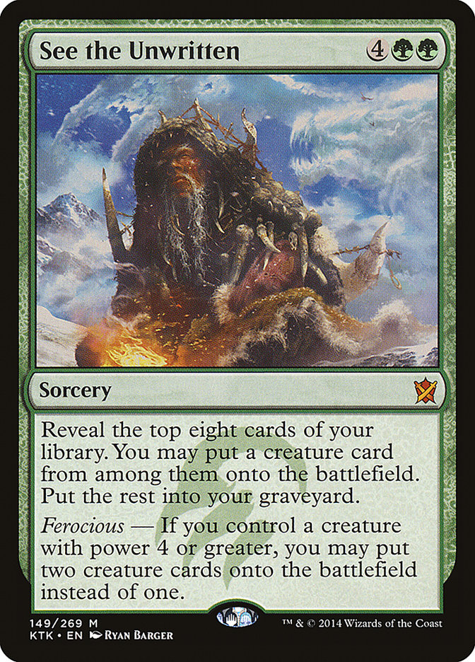 See the Unwritten [Khans of Tarkir] 