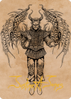 Raphael, Fiendish Savior Art Card (75) (Gold-Stamped Signature) [Commander Legends: Battle for Baldur's Gate Art Series]