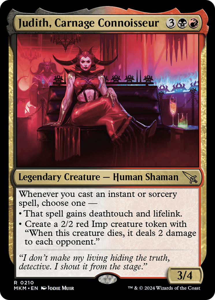 Judith, Carnage Connoisseur [Murders at Karlov Manor] - Español