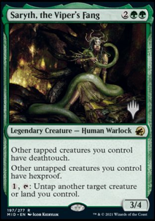 Saryth, the Viper's Fang (Promo Pack) [Innistrad: Midnight Hunt Promos] 