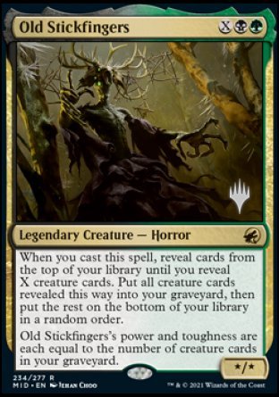 Old Stickfingers (Promo Pack) [Innistrad: Midnight Hunt Promos] 