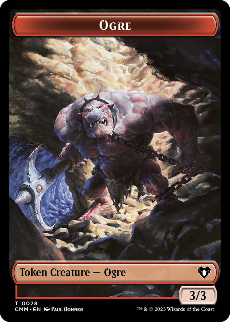 Soldier // Ogre Double-Sided Token [Commander Masters Tokens] 