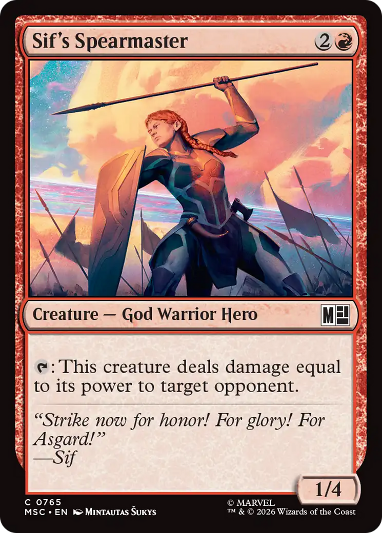 Sif's Spearmaster [Marvel Super Heroes Commander]