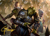 You Come to the Gnoll Camp Art Card (Gold-Stamped Signature) [Dungeons & Dragons: Adventures in the Forgotten Realms Art Series]