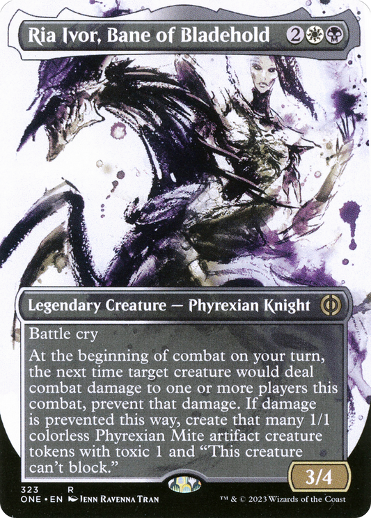 Ria Ivor, Bane of Bladehold (Borderless Ichor) [Phyrexia: All Will Be One] 