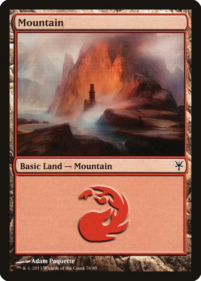 Mountain (76) [Duel Decks: Sorin vs. Tybalt] 
