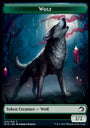 Wolf // Treefolk Double-Sided Token [Innistrad: Midnight Hunt Tokens] 