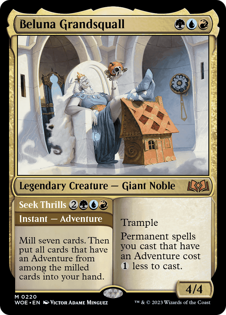Beluna Grandsquall // Seek Thrills [Wilds of Eldraine] - Español