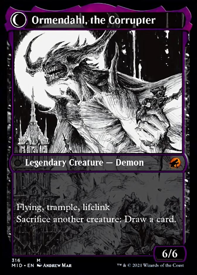 Jerren, Corrupted Bishop // Ormendahl, the Corrupted (Showcase Eternal Night) [Innistrad: Midnight Hunt] 