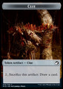 Clue // Elemental Double-Sided Token [Innistrad: Midnight Hunt Tokens] 
