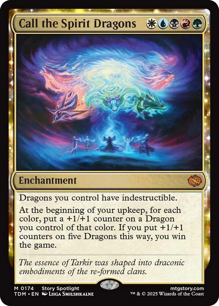 Call the Spirit Dragons [Tarkir: Dragonstorm] - Español