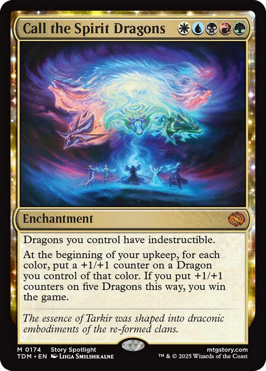 Call the Spirit Dragons [Tarkir: Dragonstorm] - Español